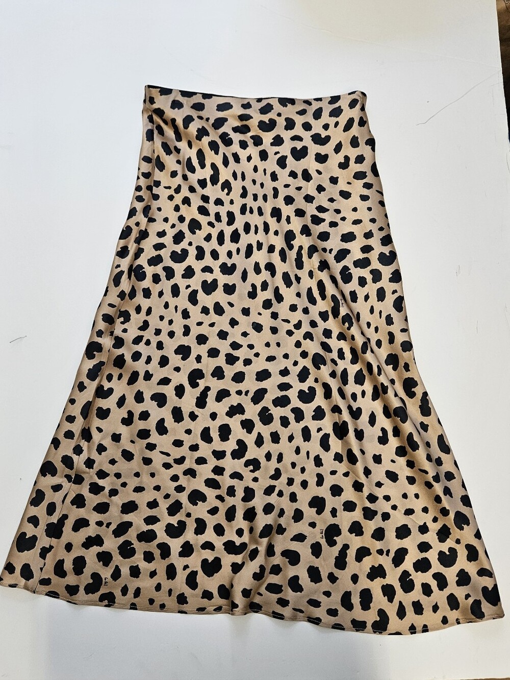 Réalisation Par Leopard-Print A-Line Skirt in Tan and Black